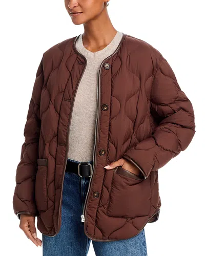 Rag & Bone Tatiana Quilted Jacket In Brown