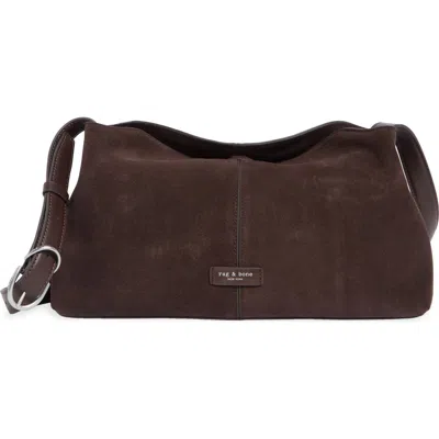 Rag & Bone Taylor Leather Shoulder Bag In Chocolate