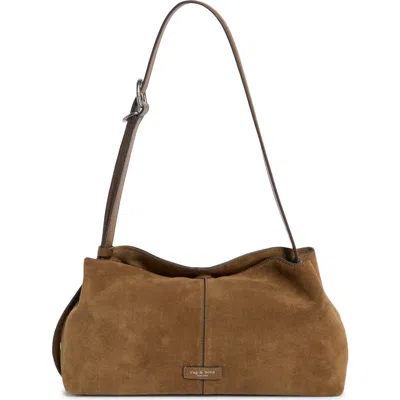 Rag & Bone Taylor Leather Shoulder Bag In Golden Brown