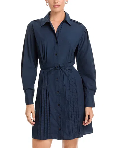 Rag & Bone Taylor Long Sleeve Shirtdress In Blue