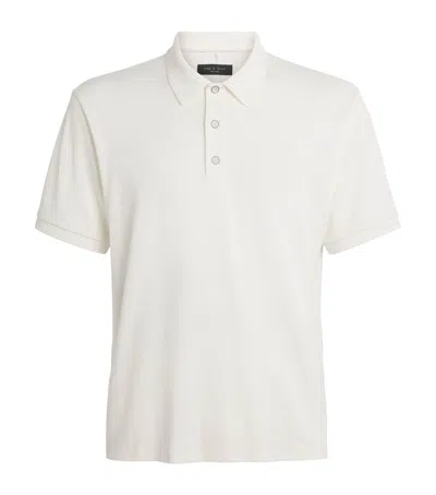 Rag & Bone Technical Piqué Polo Shirt In Multi