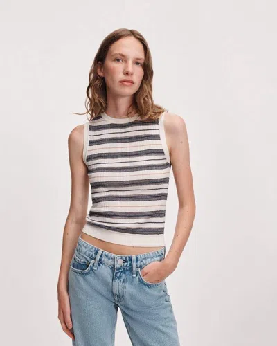 Rag & Bone Teresa Striped Vest In Multi