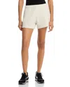 Rag & Bone Blanket Stitch Terry Sweat Shorts In White