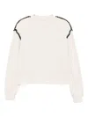 Rag & Bone Vintage Terry Blanket Stitch Cotton-blend Sweatshirt In White