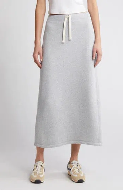 Rag & Bone Terry Midi Sweater Skirt In Gray