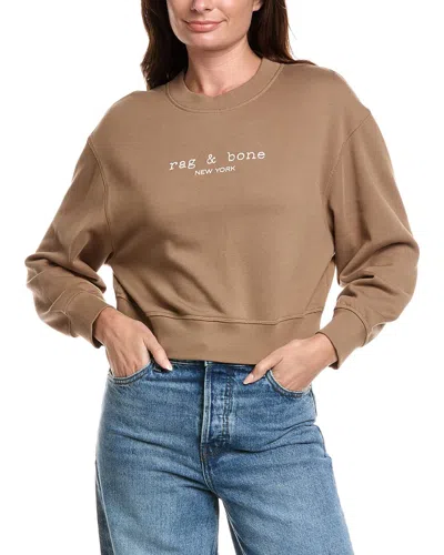 Rag & Bone Terry Sweatshirt In Brown