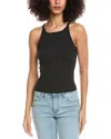 Rag & Bone The Essential Rib Long String Tank In Black