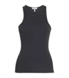 Rag & Bone The Essential Rib Tank Top In Black