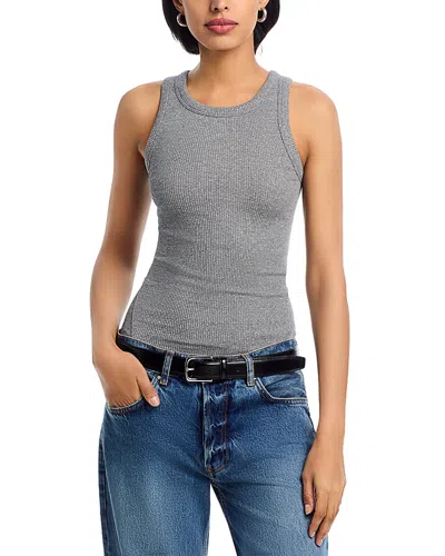 Rag & Bone The Essential Rib Tank Top In Gray