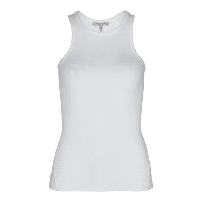 Rag & Bone The Essential Rib Tank In White