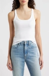 Rag & Bone The Essential Rib Tank In White