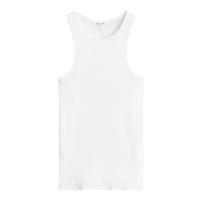 Rag & Bone The Essential Rib Tank In White