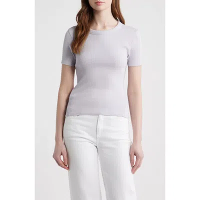 Rag & Bone The Essential Rib T-shirt In Purple