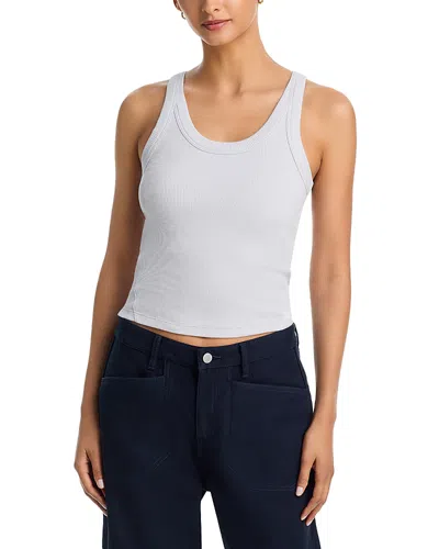 Rag & Bone The Essential Rib Wide String Tank Top In Gray