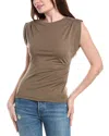 Rag & Bone The Jersey Pleat Tank In Gray