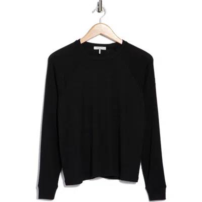 Rag & Bone The Knit Crew Pullover Top In Black