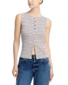 Rag & Bone The Knit Stripe Boat Neck Tank In Multi