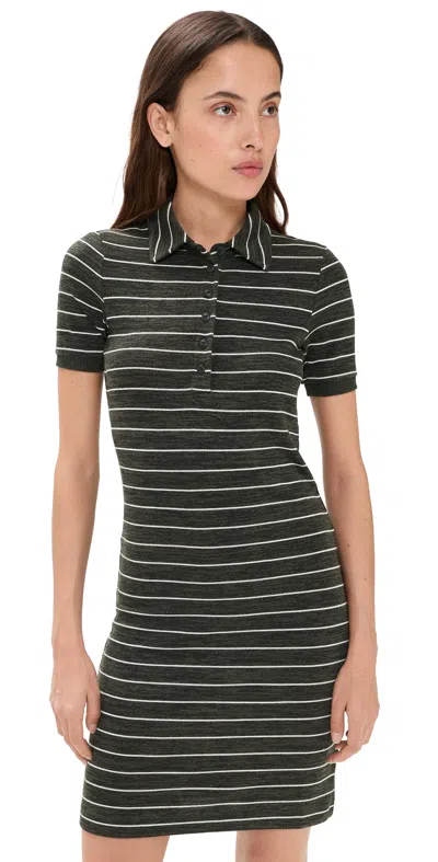 Rag & Bone The Knit Stripe Polo Mini Dress Armmt