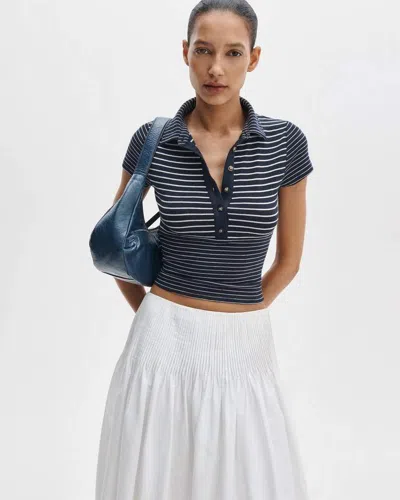 Rag & Bone The Knit Striped Polo In Multi