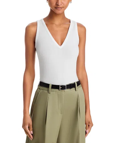 Rag & Bone The Knit V Neck Tank In White