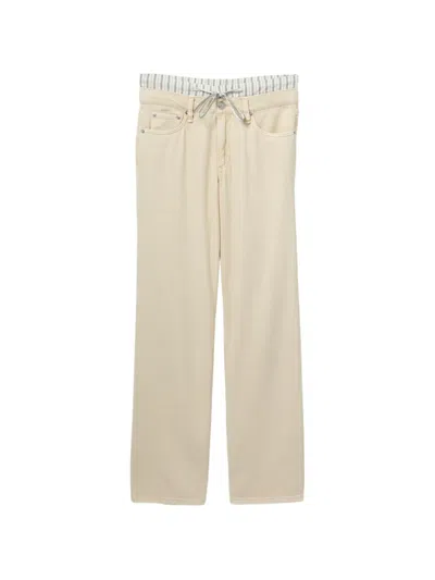Rag & Bone The Sage Straight-leg Jeans In Neutral