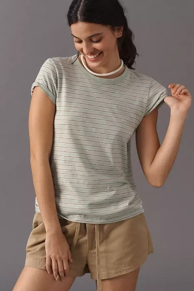 Rag & Bone The Slub Cotton Tee In Green