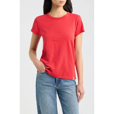 Rag & Bone The Slub Cotton T-shirt In Red