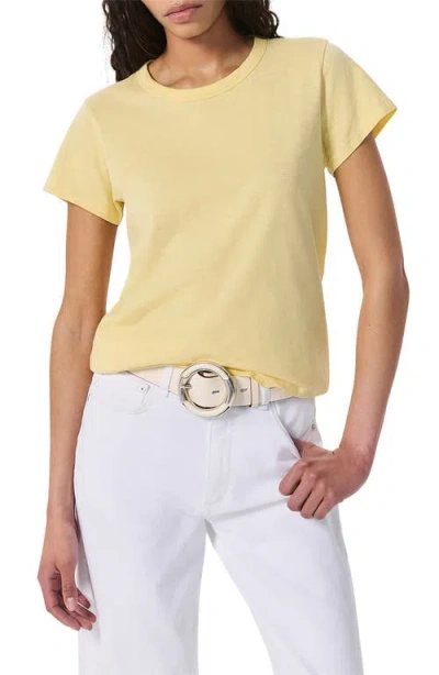 Rag & Bone The Slub Organic Pima Cotton T-shirt In Yellow