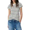 Rag & Bone The Slub Stripe T-shirt In Neutral