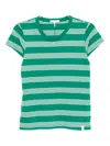 Rag & Bone The Slub Stripe T-shirt In Green