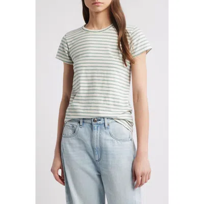 Rag & Bone The Slub Stripe T-shirt In Multi