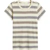 Rag & Bone The Slub Stripe T-shirt In Neutral