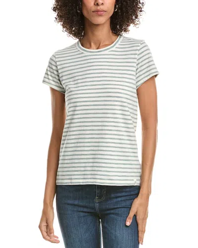 Rag & Bone The Slub Stripe T-shirt In White
