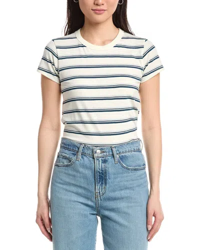 Rag & Bone The Slub Stripe T-shirt In Neutral