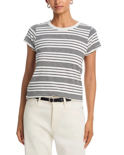 Rag & Bone The Slub Stripe Tee In White