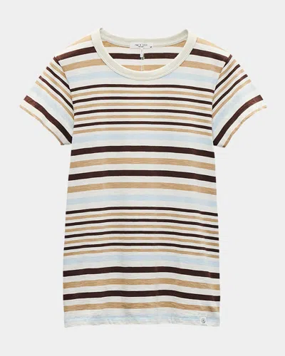 RAG & BONE THE SLUB STRIPED TEE