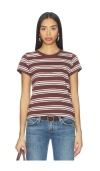 Rag & Bone The Slub Striped Tee In Multi