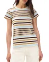 Rag & Bone The Slub Stripe T-shirt In Multi