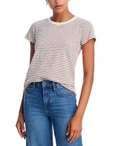 Rag & Bone The Slub Striped Tee In Multi