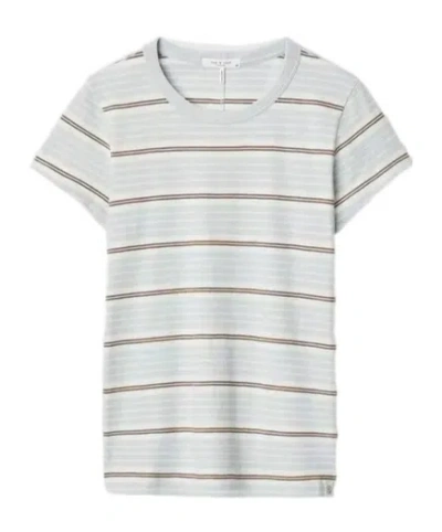 Rag & Bone The Slub Striped Tee In White