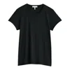 Rag & Bone Logo Round Collar Short-sleeved T-shirt In Black