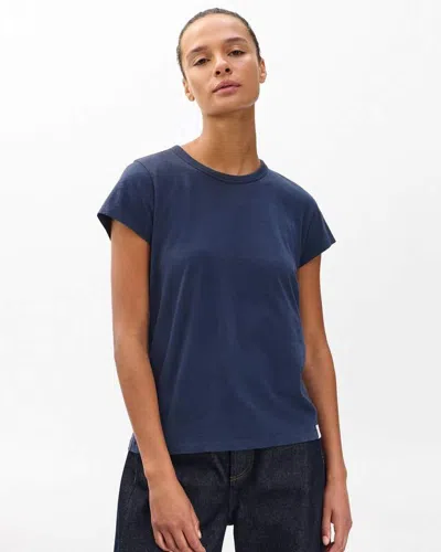 Rag & Bone The Slub Tee In Blue