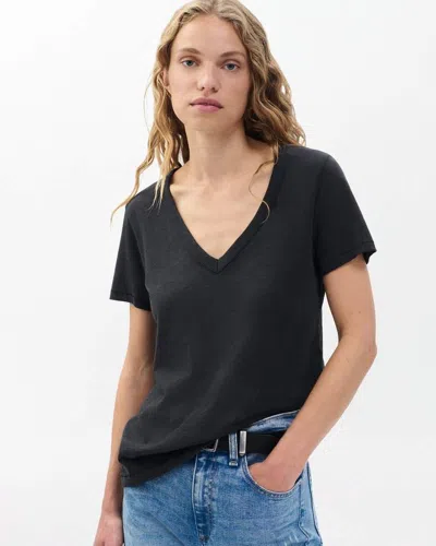 Rag & Bone Surplus Stretch Modal And Cotton-blend Jersey T-shirt In Black