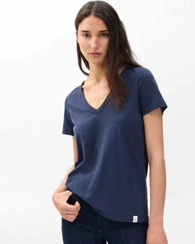 Rag & Bone The Slub Tee In Blue