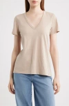 Rag & Bone The Slub V-neck T-shirt In Brown