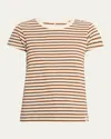 Rag & Bone The Striped Baby Tee In Multi