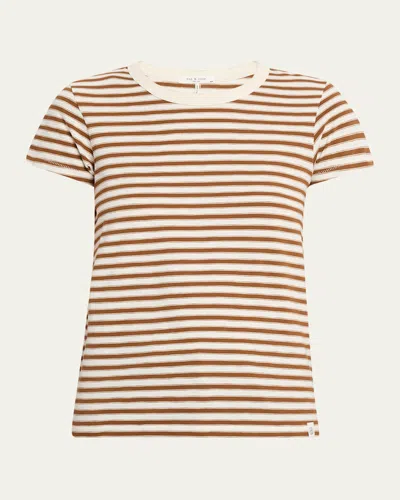 Rag & Bone The Striped Baby Tee In Multi