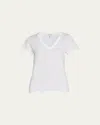Rag & Bone The Vee Basic T-shirt In White
