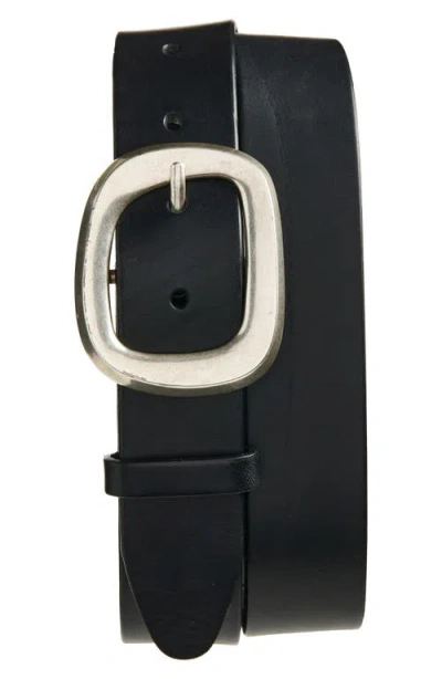 Rag & Bone Thea Leather Belt In Black