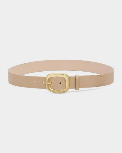 Rag & Bone Thea Leather Belt In White